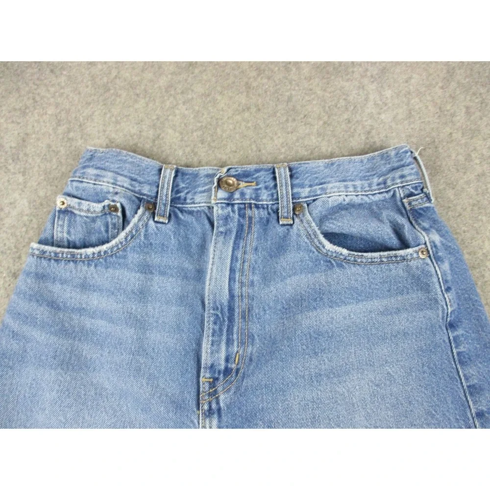 Levis Shorts Womens 26 Blue High Loose Premium Big E Denim Relaxed Medium Wash